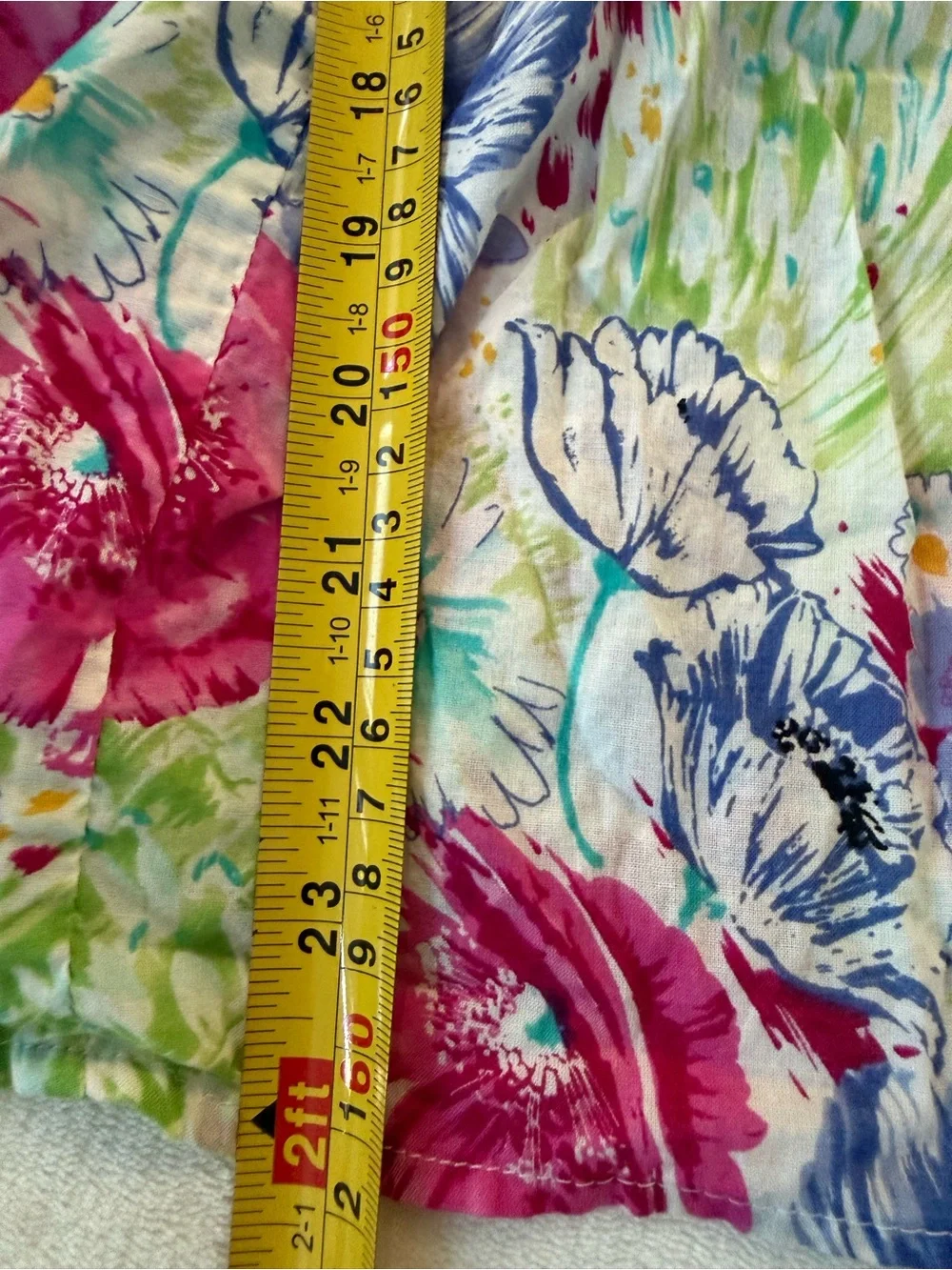 Sunny Leigh Floral Blouse with Ruffled Sleeves Colorful Size Medium E05 - Picture 4 of 4